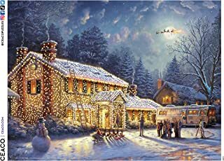 300 pc Thomas Kinkade Holiday Movies Nat'l Lampoon's Christmas Vacation