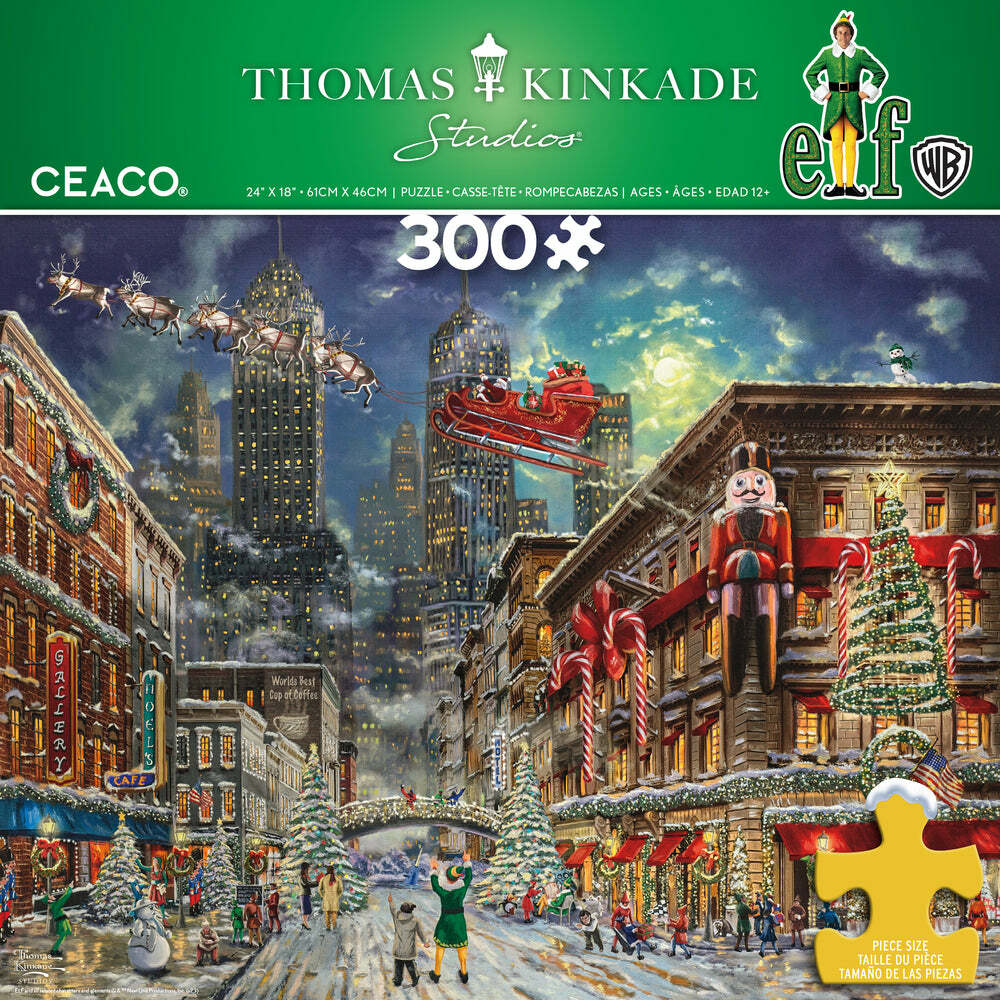 Thomas Kinkade Holiday Movies - Elf - 300 Piece Puzzle