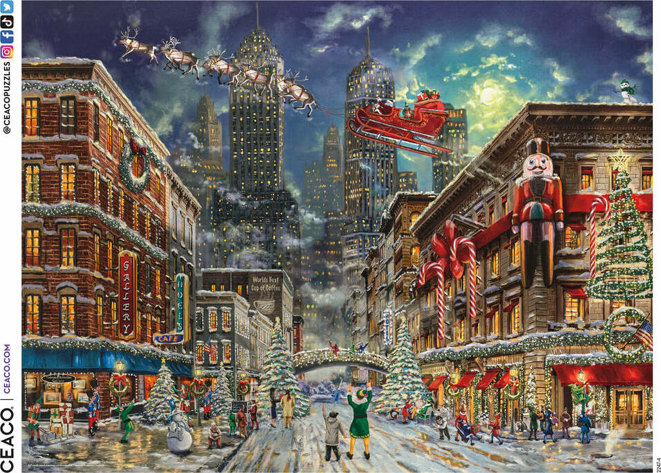 Thomas Kinkade Holiday Movies - Elf - 300 Piece Puzzle