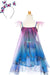 Blue Butterfly Twirl Dress with Wings and Headband (Size 5-6)
