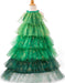 Christmas Tree Dress with Head Piece (sizes 5-6)