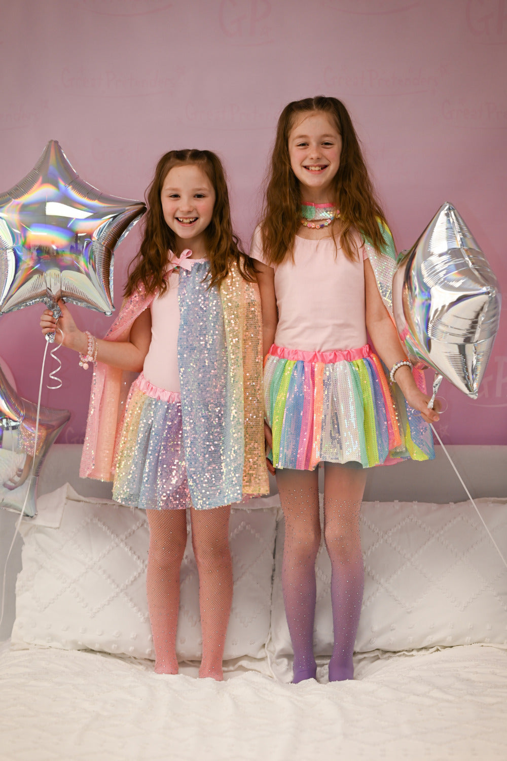 Stripy Sequins Skirt (size 4-6)