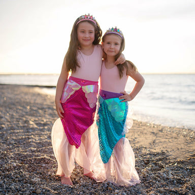 Mermaid Glimmer Skirt Set With Headband (Assorted Colors- sold separately)