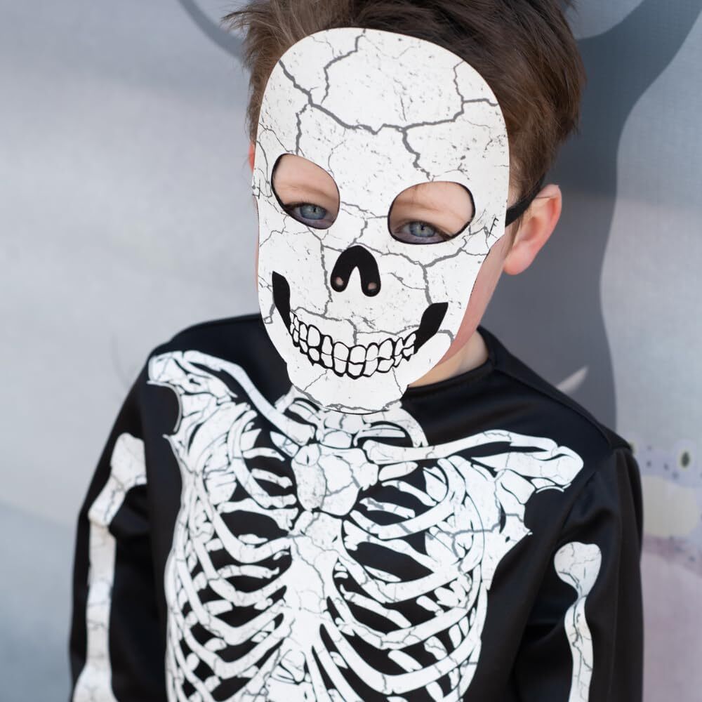 Glow in the Dark Skeleton Shirt, Pants and Mask (Size 3-4)