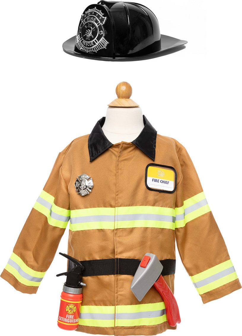 Tan Firefighter Set with Accessories