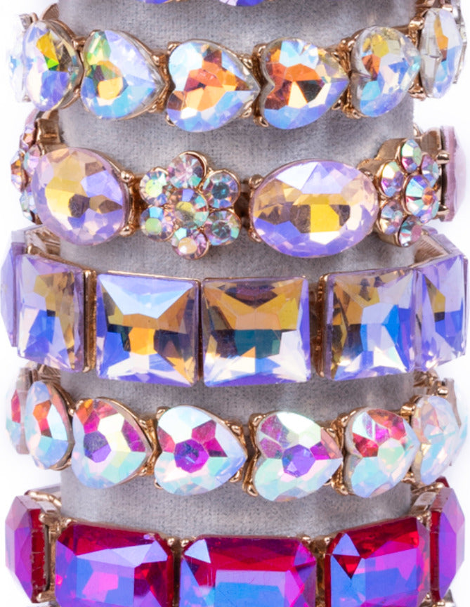Rising Star Chunky Gem Bracelets (assorted)