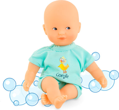 Corolle Mini Bath Blue - 8"