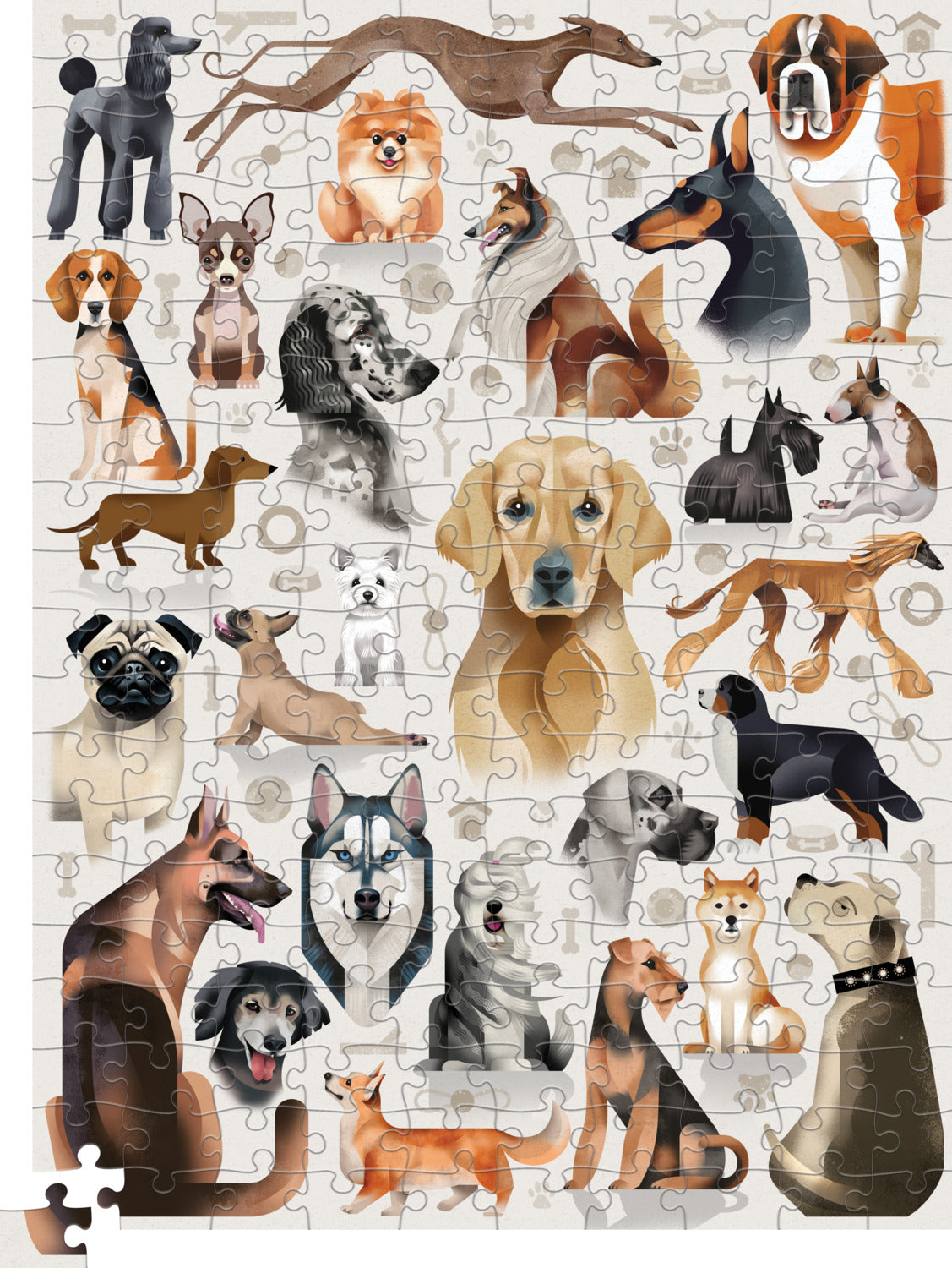 200-Piece Puzzle - Dog Breeds
