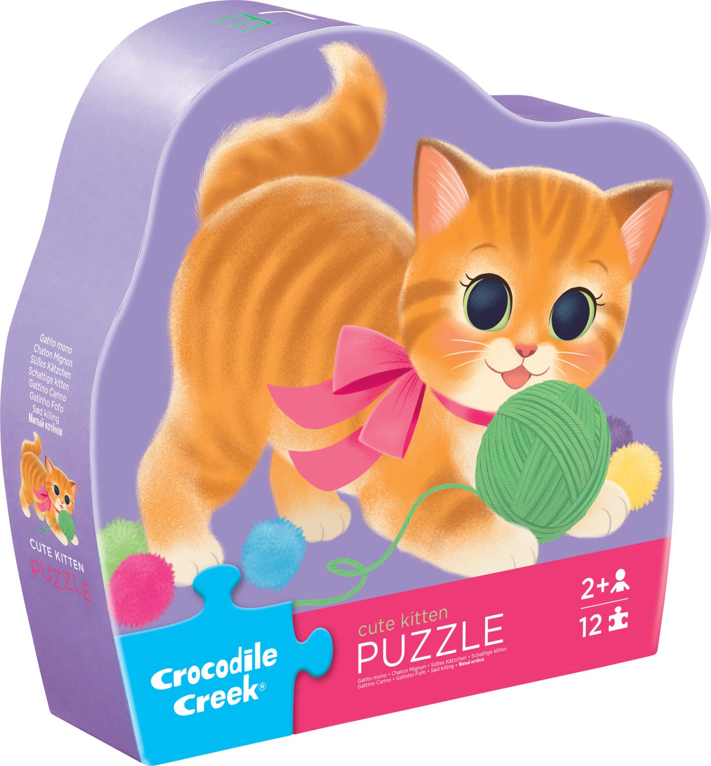 12-Pc Mini Puzzle - Cute Kitten