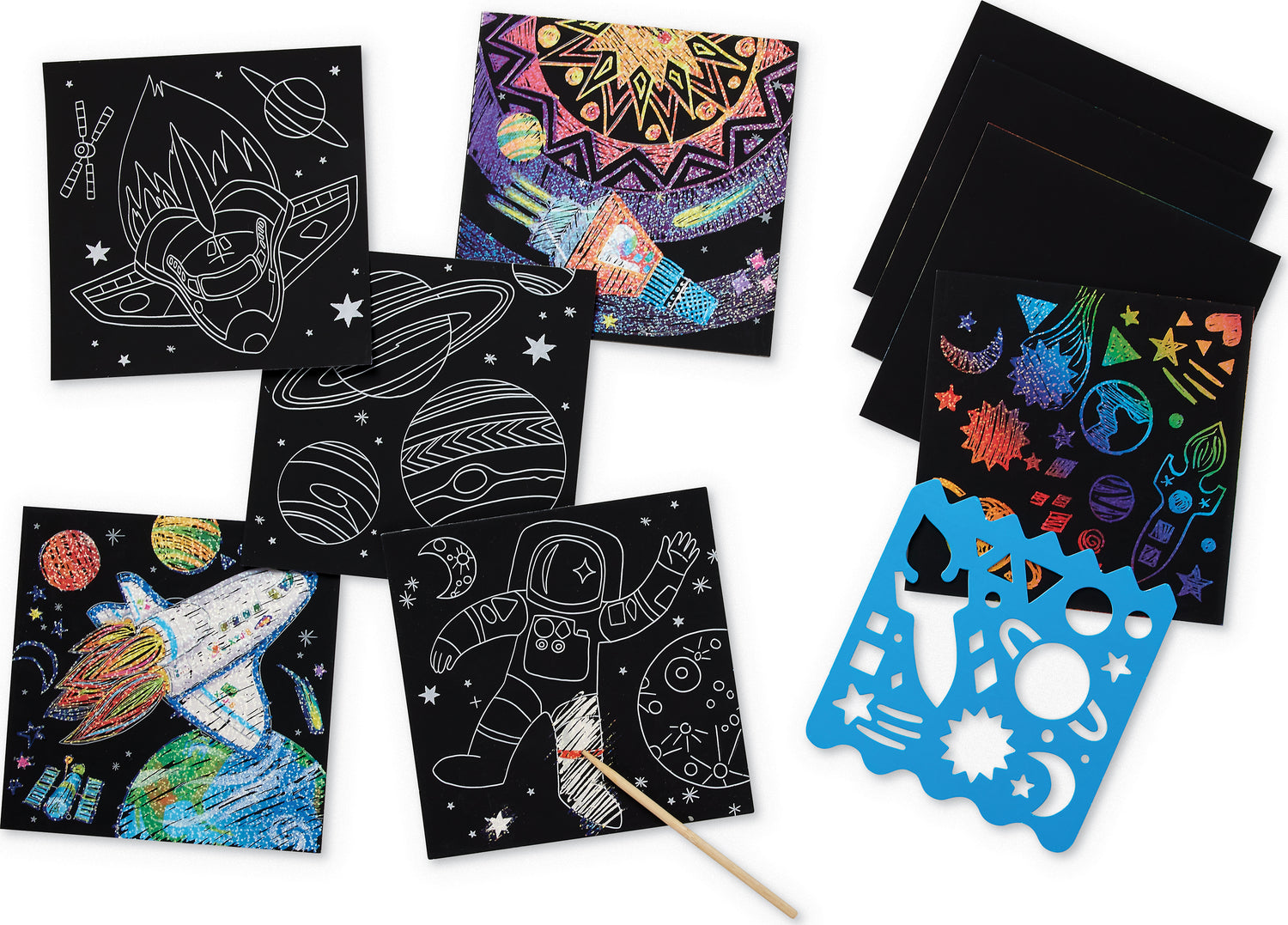 Sparkle Scratch Art - Space Explorer 