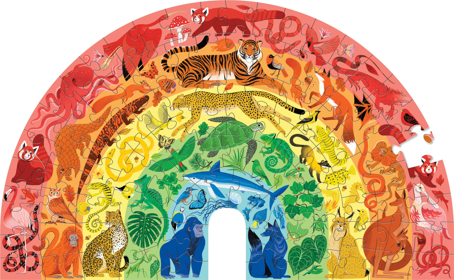 100 Pc Puzzles/Rainbow Animals