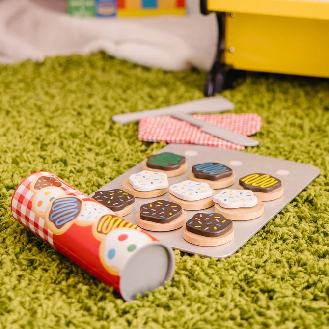 Slice and Bake Cookie Set Wooden