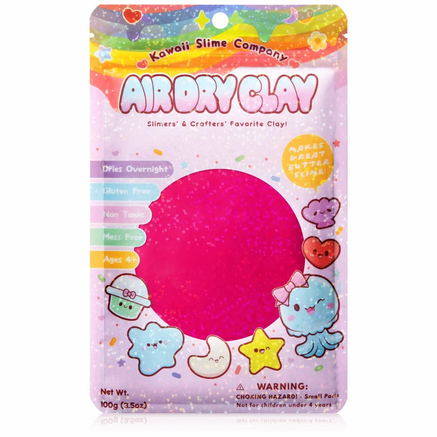 Dark Pink Air Dry Clay