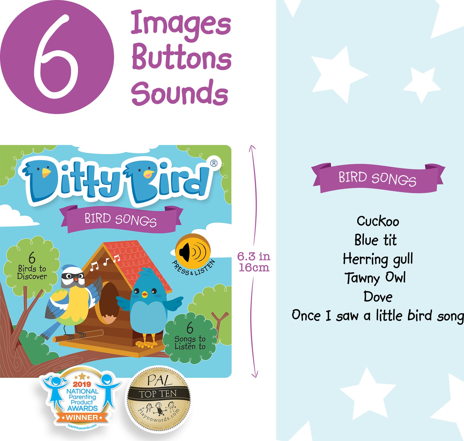 Ditty Bird Baby Sound Book: Bird Songs