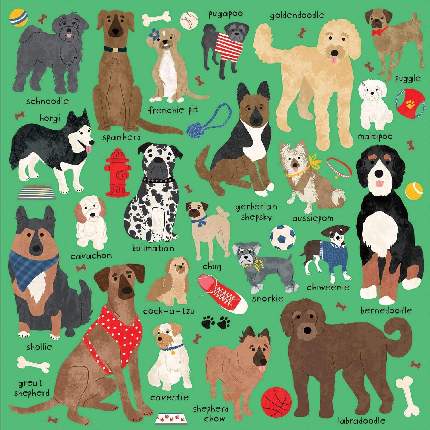 DOODLE DOGS 500 PC PUZZLE