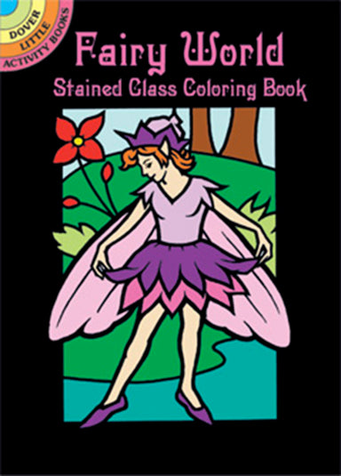 Fairy World Mini Stained Glass Coloring Book