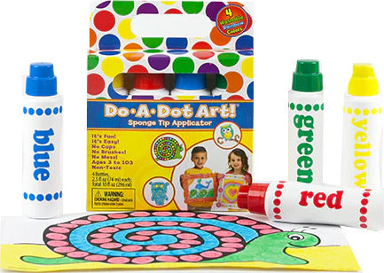 Rainbow 4 Pack Dot Markers (Washable)