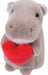 Valentine Hippo with Heart