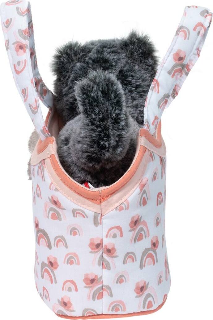 Watercolor Rainbow Sassy Sak with Gray Cat