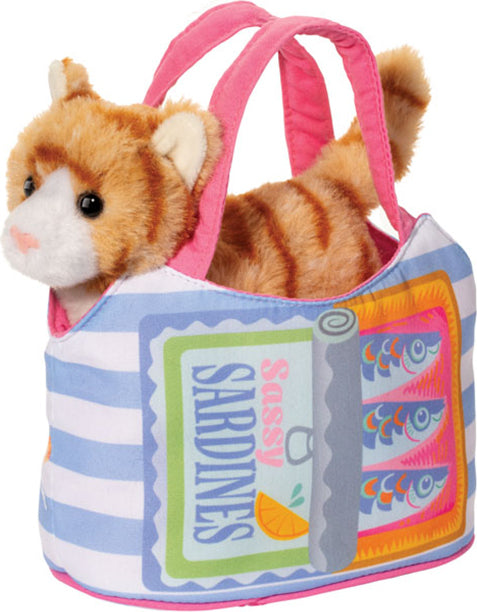 Sardine Sassy Pet Sak w/ Striped Cat