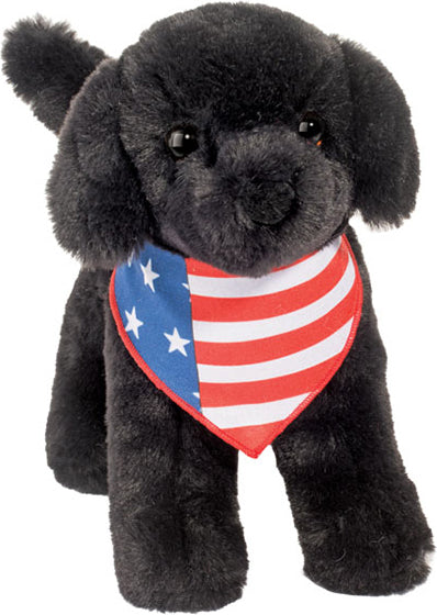 Liberty Black Lab w/ Flag Bandana