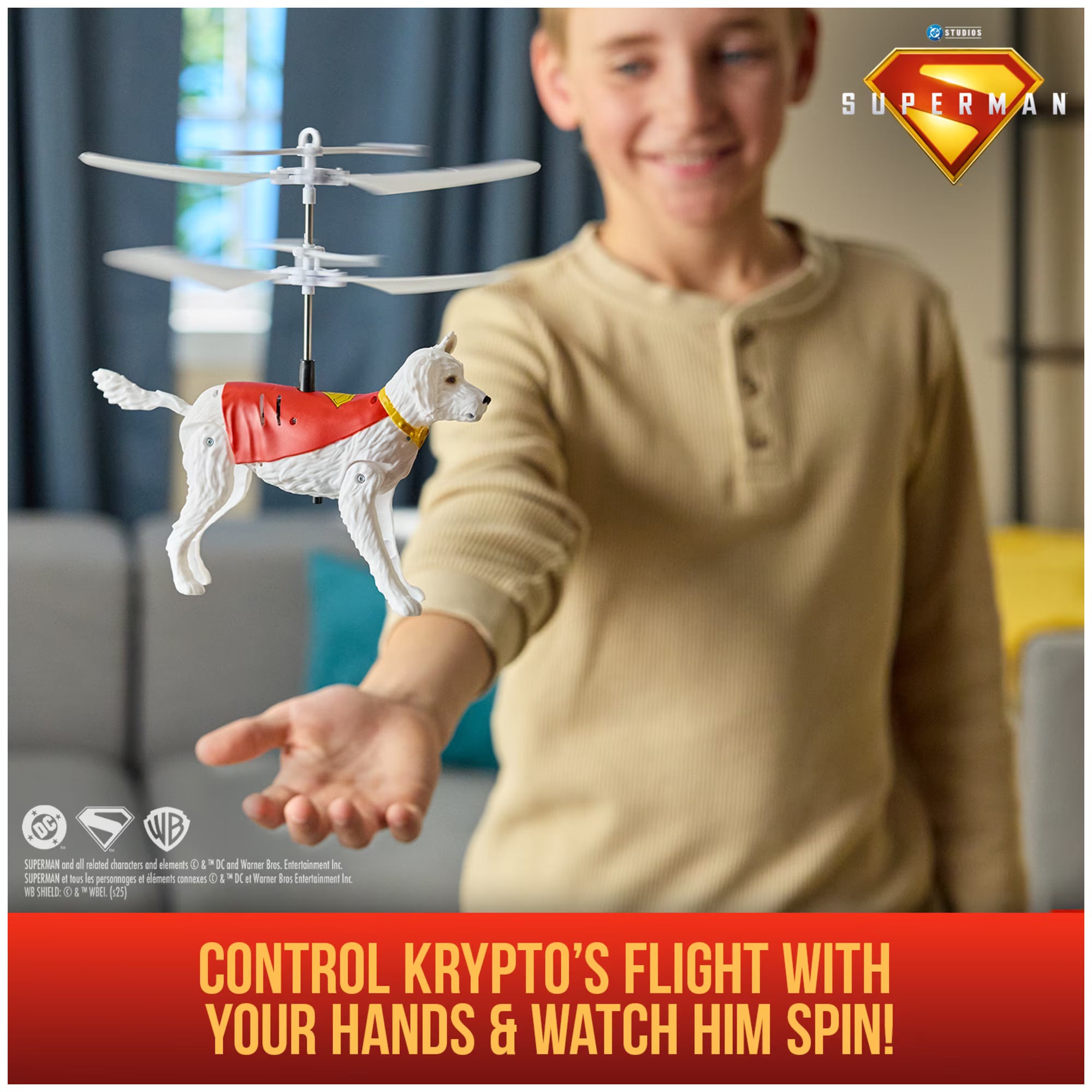 Up in the Sky! Flying Krypto