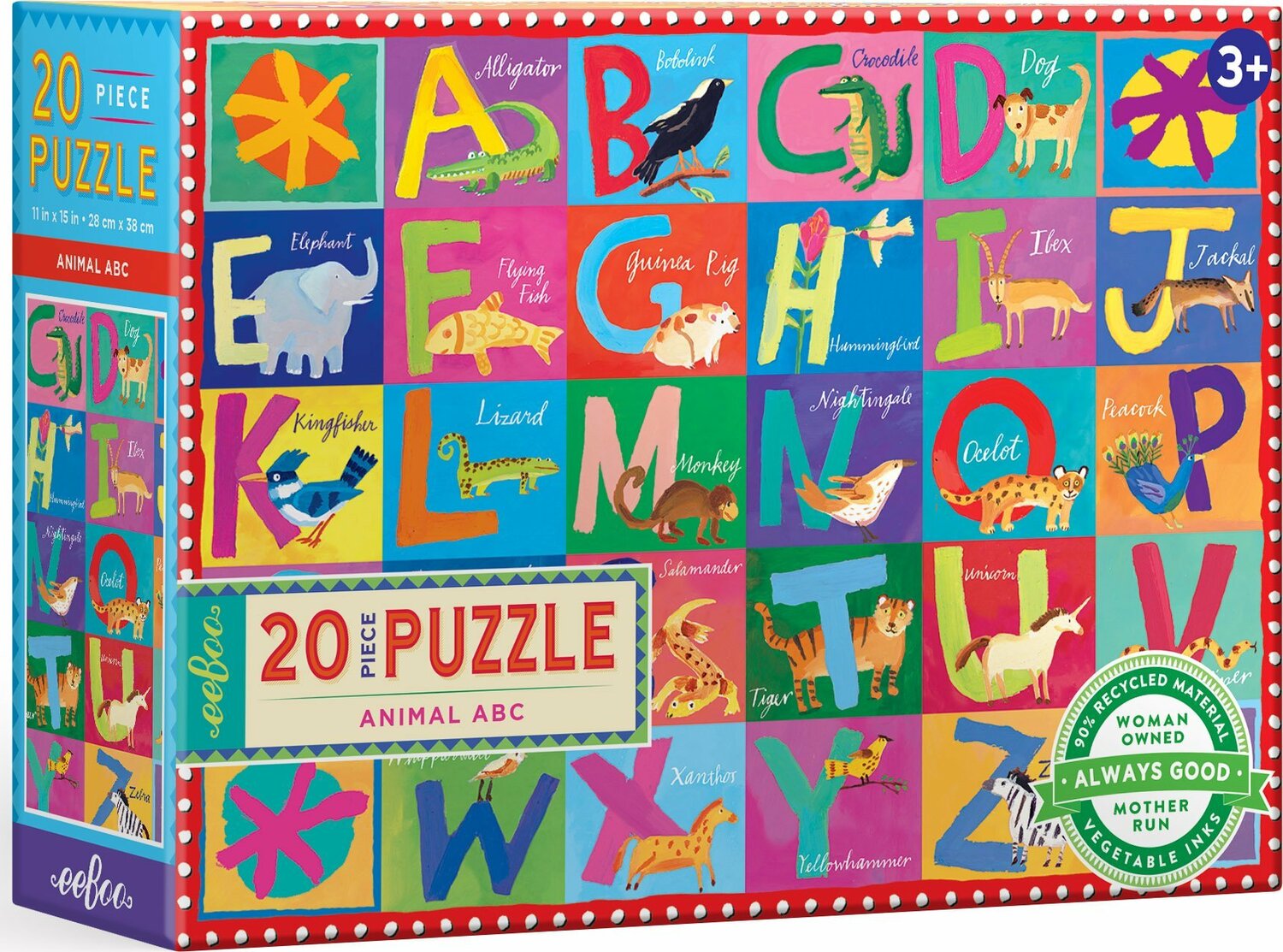 Animal ABC 20 Piece Big Puzzle