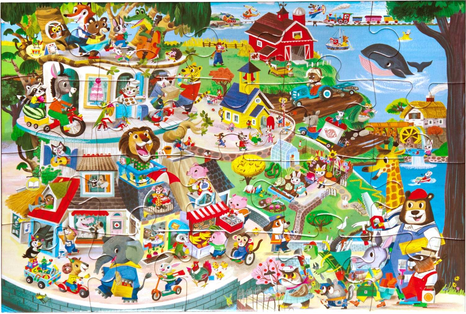 Animals in Town (20 piece puzzles)