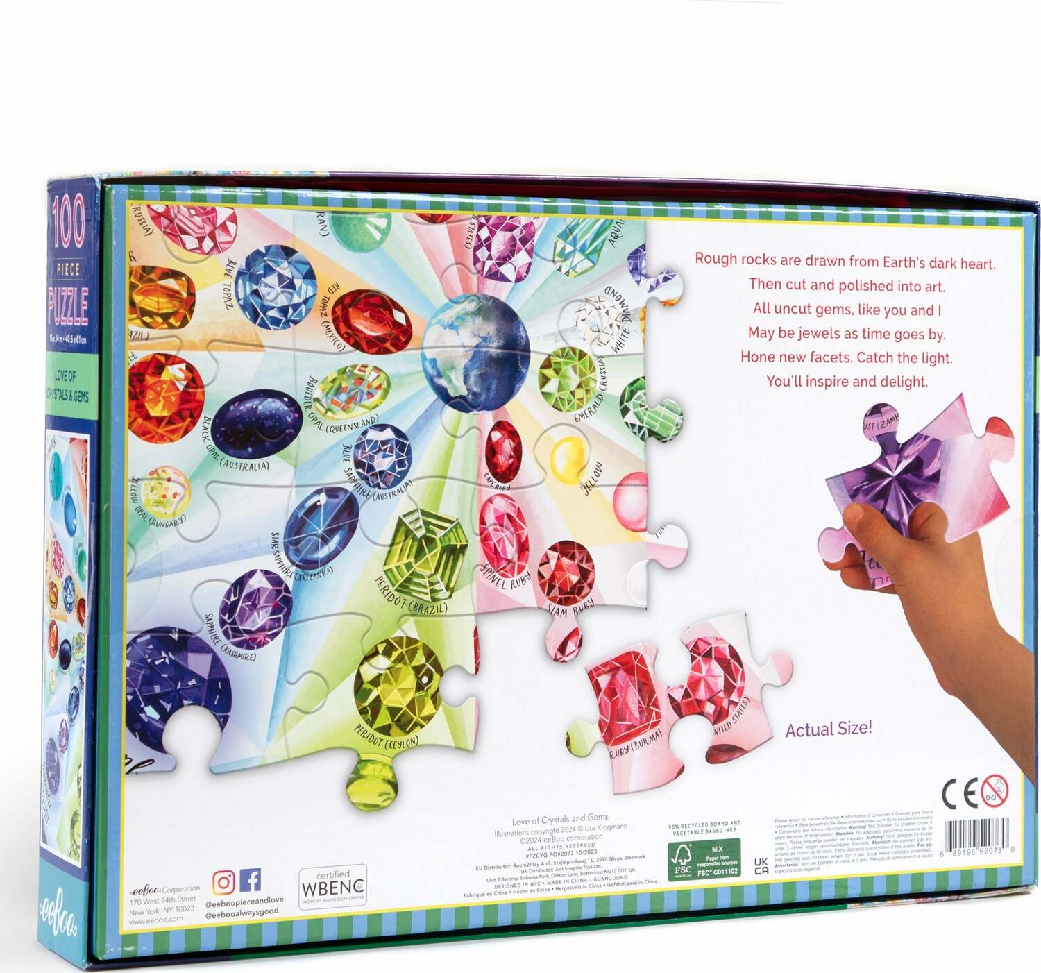 Love of Crystals and Gems 100 Piece Puzzle