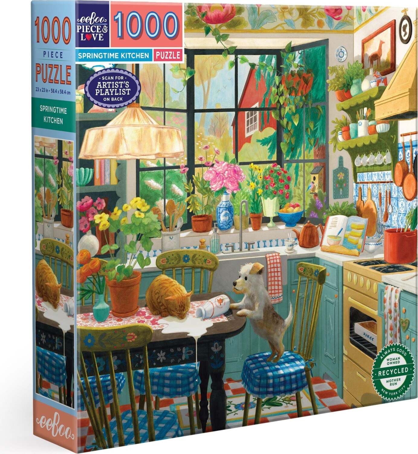 Springtime Kitchen (1000 piece square puzzles)