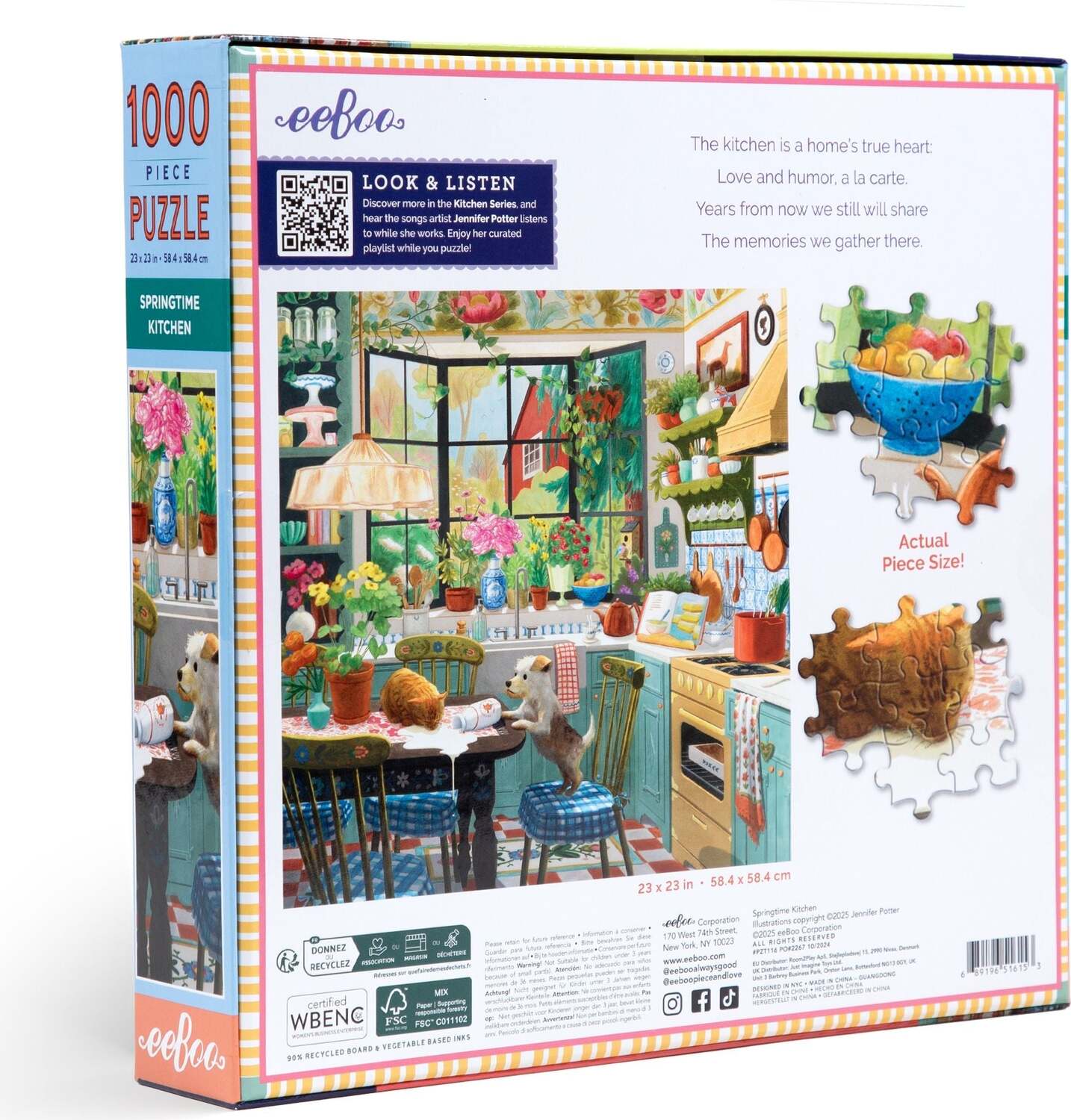 Springtime Kitchen (1000 piece square puzzles)