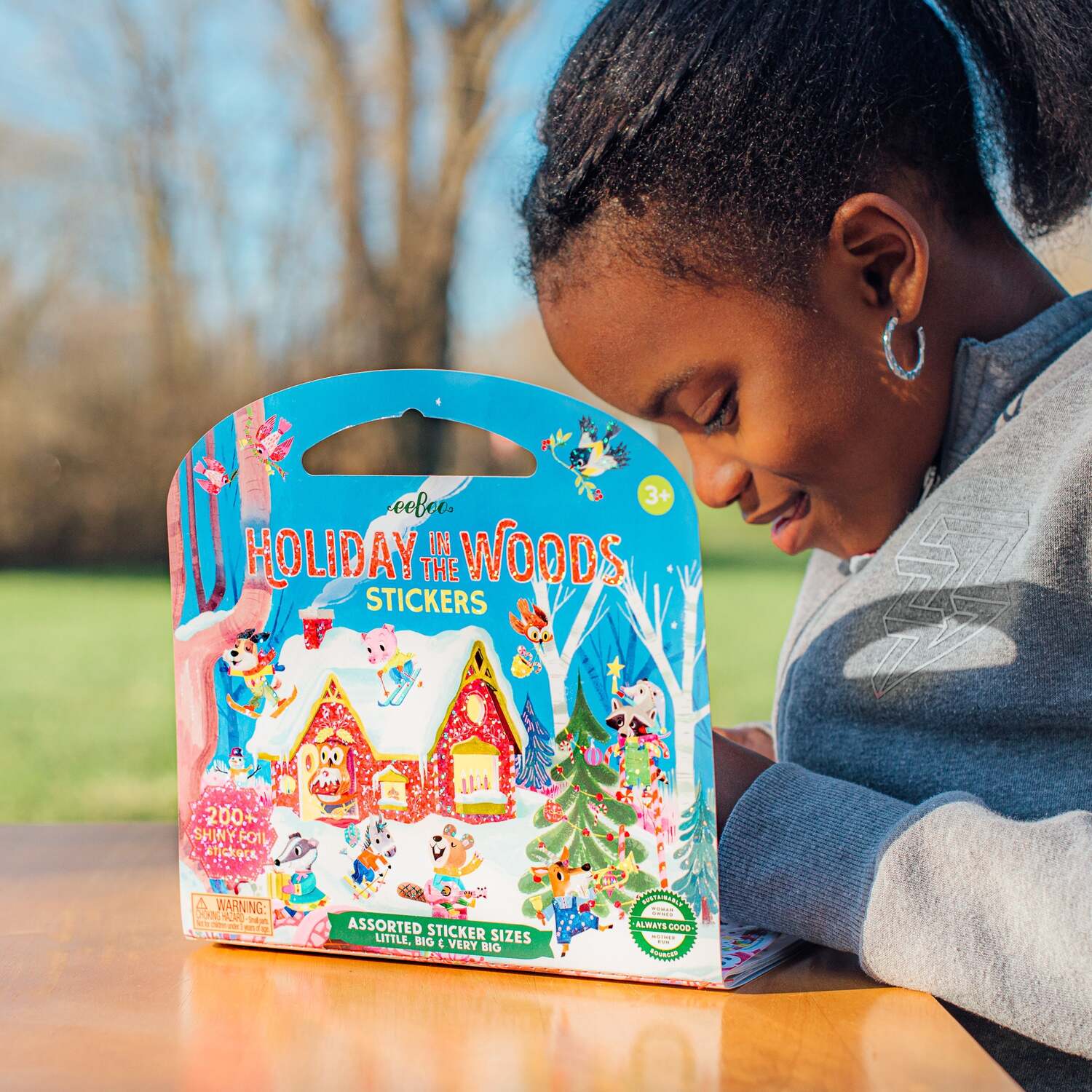 Holiday in the Woods (shiny sticker book)