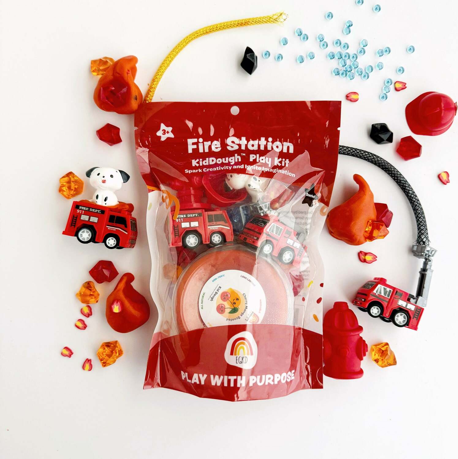 Fire Station (Cherry Mango) KidDough Play Kit