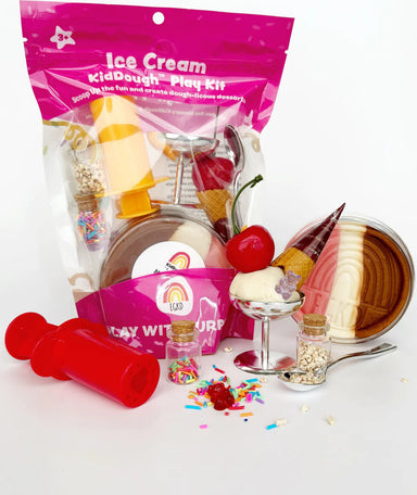Ice Cream (Neapolitan) Play Dough Kit