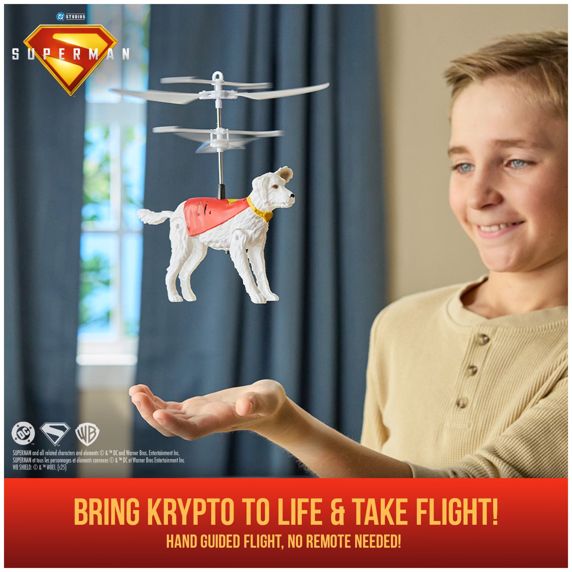 Up in the Sky! Flying Krypto