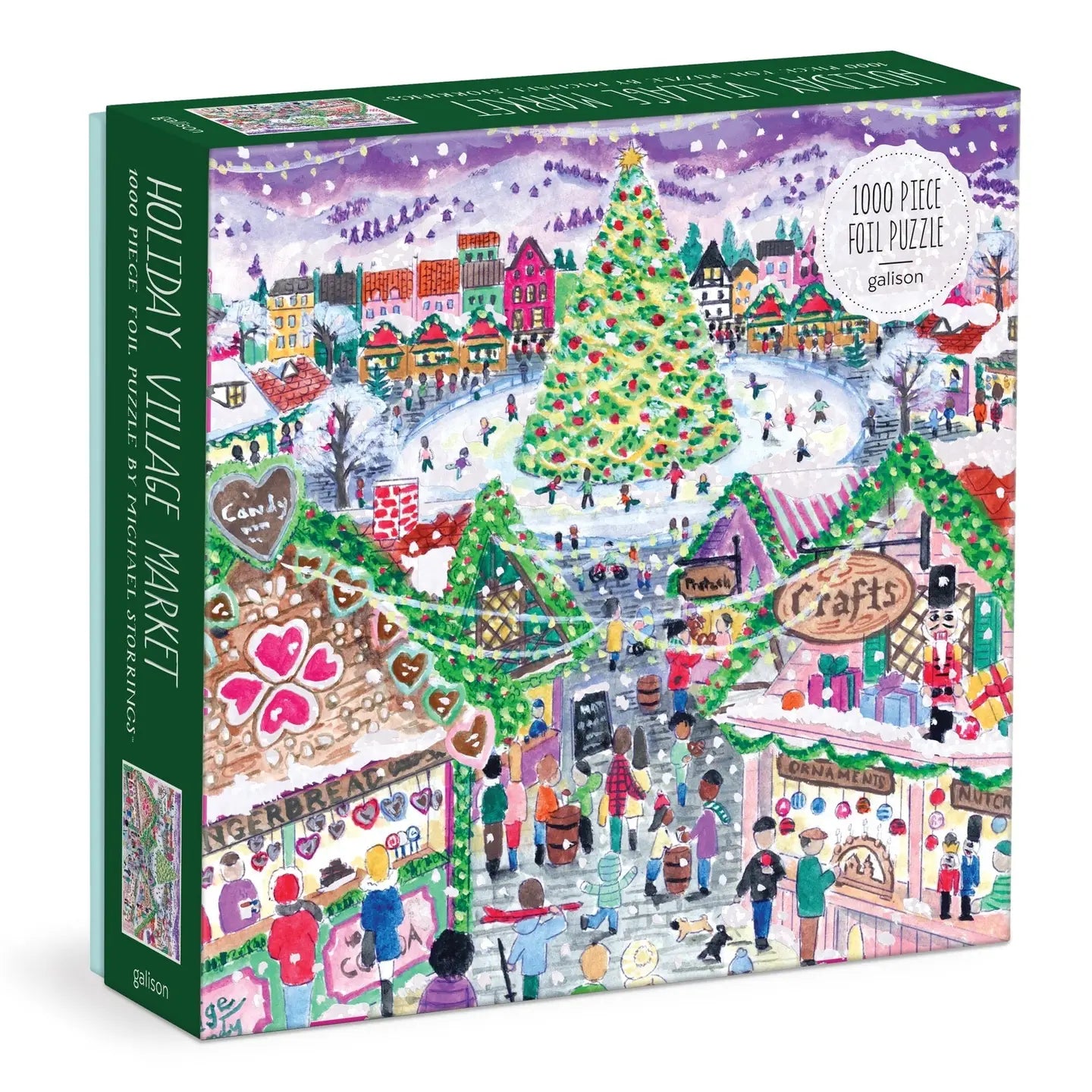 Holiday Village Market Puzzle 1000 Foil