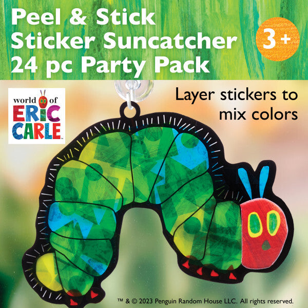 24CT Very Hungry Caterpillar Sticker Suncatcher Creativity Day Kit