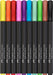 10Ct Felt Tip Brush Pen Black Edition Box