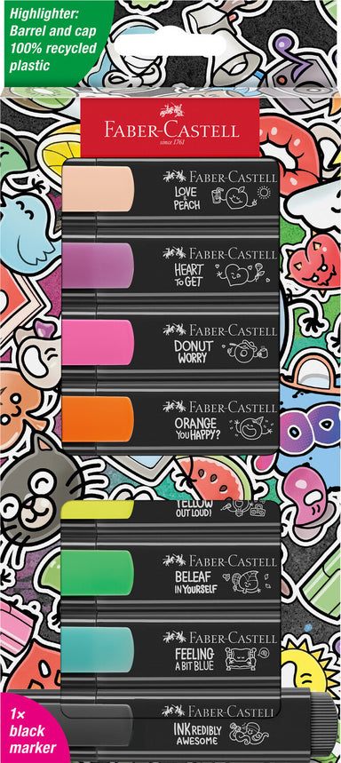 8ct Textliner Graffiti Neon Highlighters