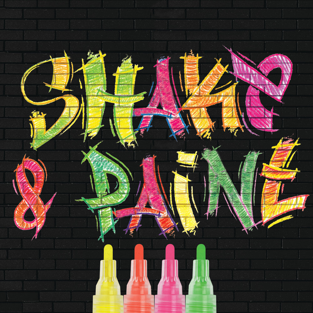 Black Edition Shake & Paint Markers - Neon 4ct