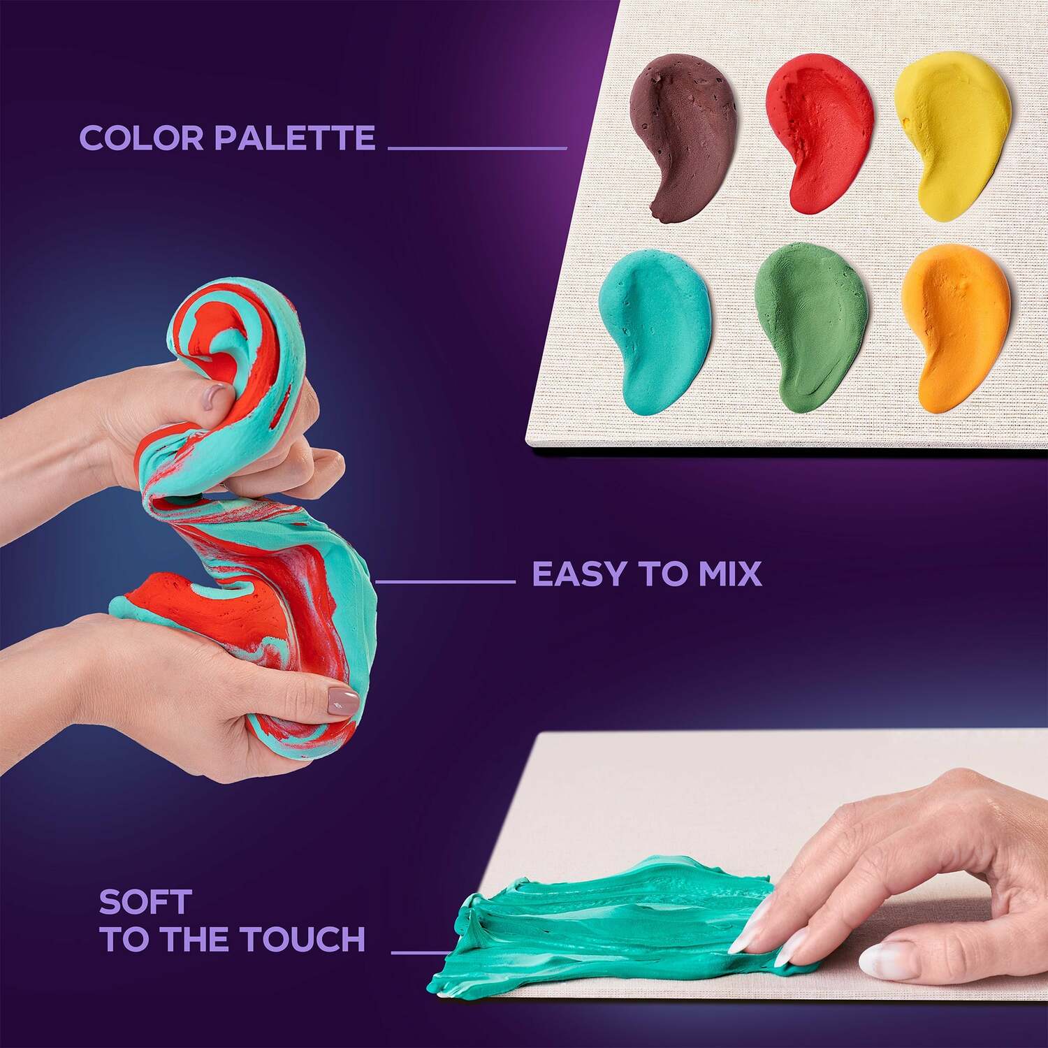 OKTO Sensory Art 3D Painting "Sunflowers" – 11.8" x 15.7" Canvas Kit