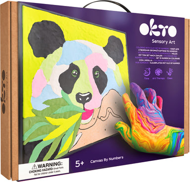 OKTO Clay-by-Numbers Kit – "Panda" (11.4" x 11.4")