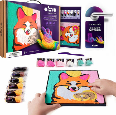 OKTO Clay-by-Numbers Kit – "Fox" (11.4" x 11.4")