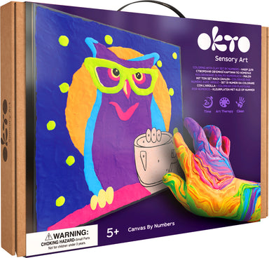 OKTO Clay-by-Numbers Kit – "Owl" (11.4" x 11.4")