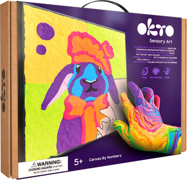 OKTO Clay-by-Numbers Kit – "Bunny" (11.4" x 11.4")