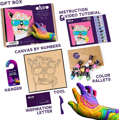 OKTO Clay by Numbers - Lama - (16.54 x 12.01 in) - Ages 5+