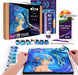 OKTO Manga Elements - Water - 3D Clay Canvas Kit (11.8 x 15.7 in) - Ages 10+