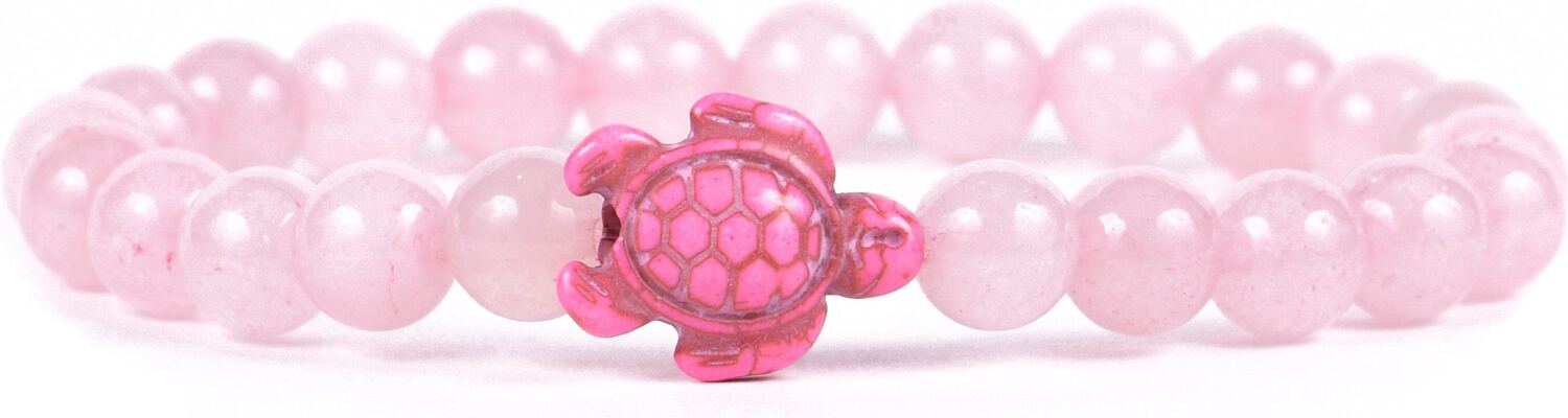 Fahlo Turtle Tracking Bracelet - Pink Stone