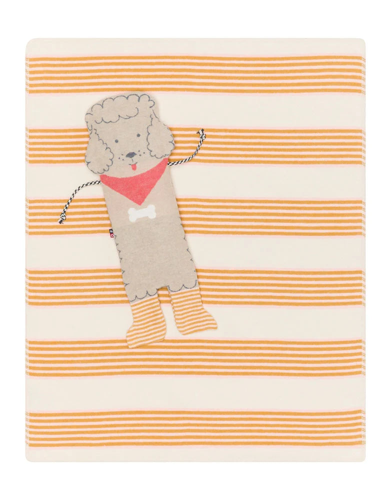 Poodle Puppet in A Blanket
