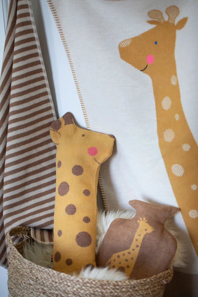 Giraffe Puppet in A Blanket